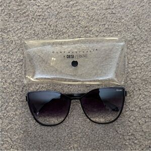 Quay Australia In Pursuit Black Gradient Sunglasses